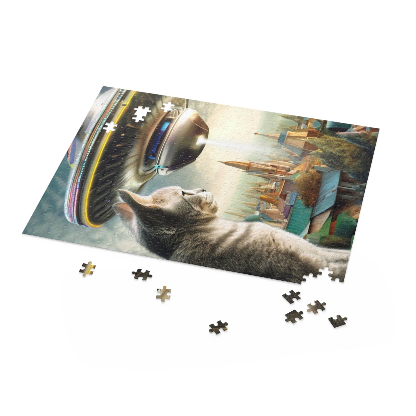 Encounter with Astrocat 500-Piece Jigsaw Puzzle