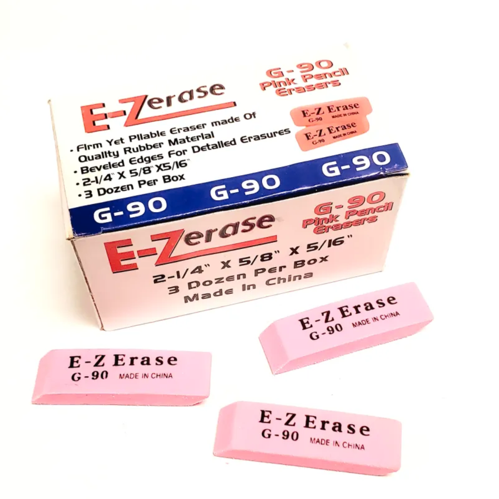 504 Units of Art, School, and Office Pink Erasers