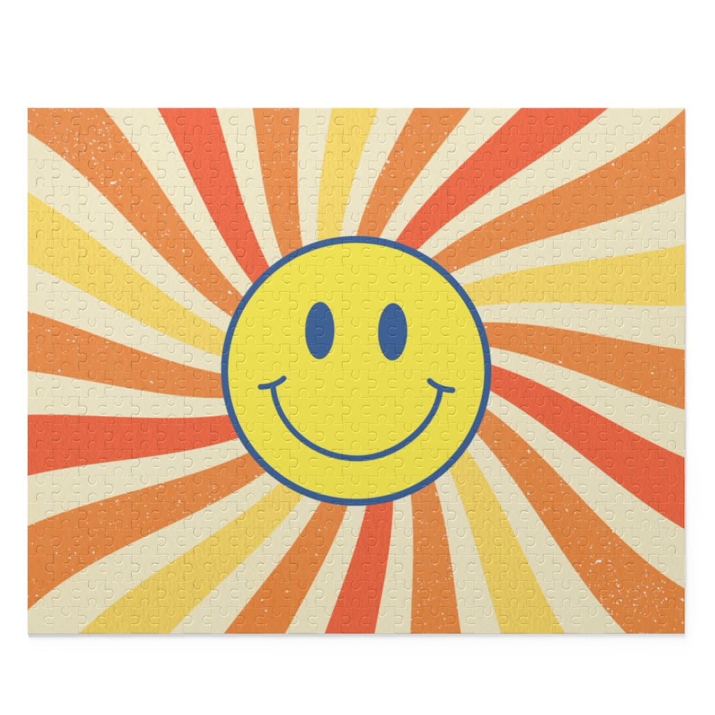 500-Piece Retro Smiley Face Puzzle: A Delightful Blast from the Past
