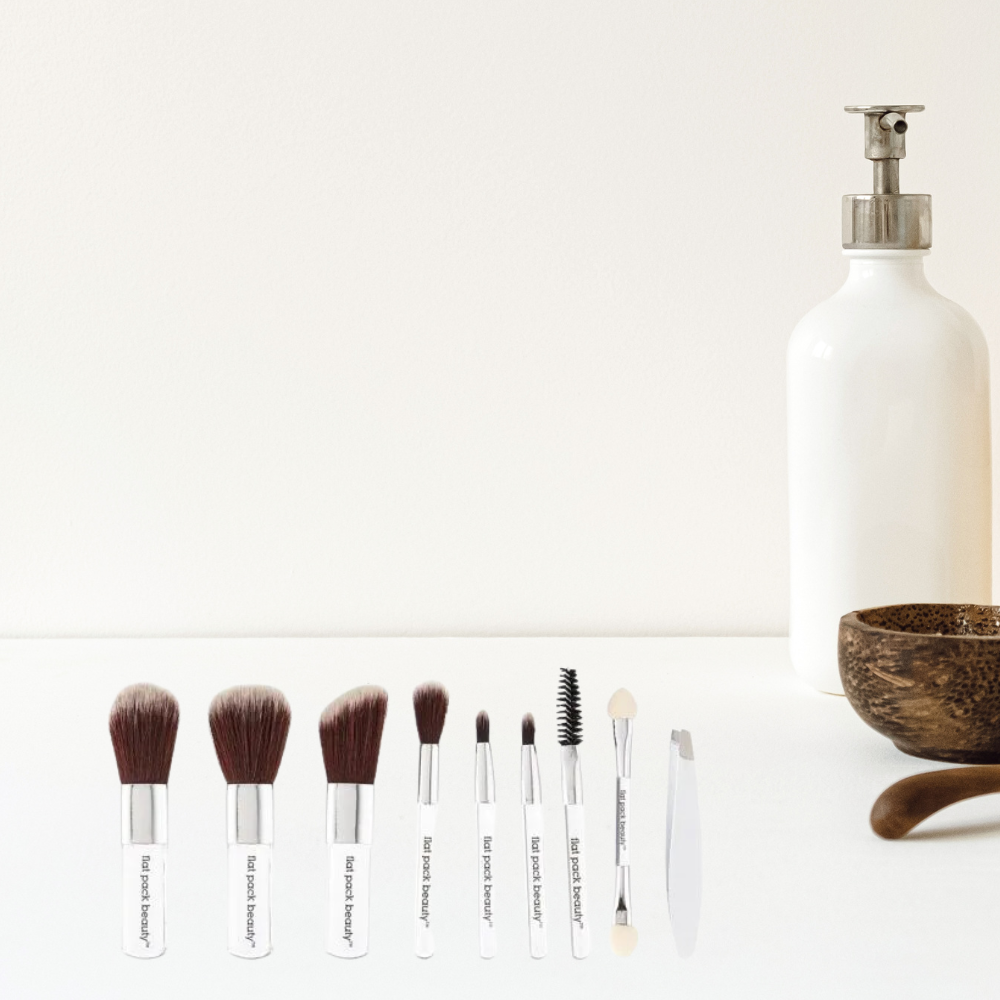 20-Piece Mini Beauty Brush Set for Beauty on the Go