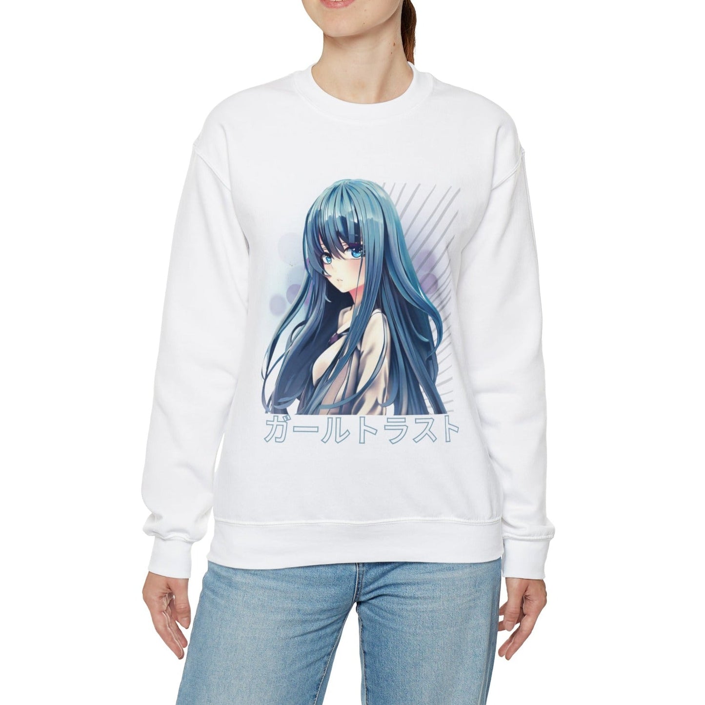 Anime Blue Hair Sweater