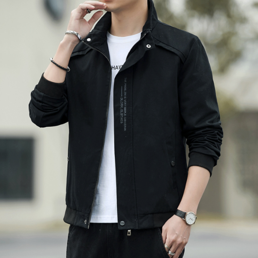 Short High Collar Men's Jacket