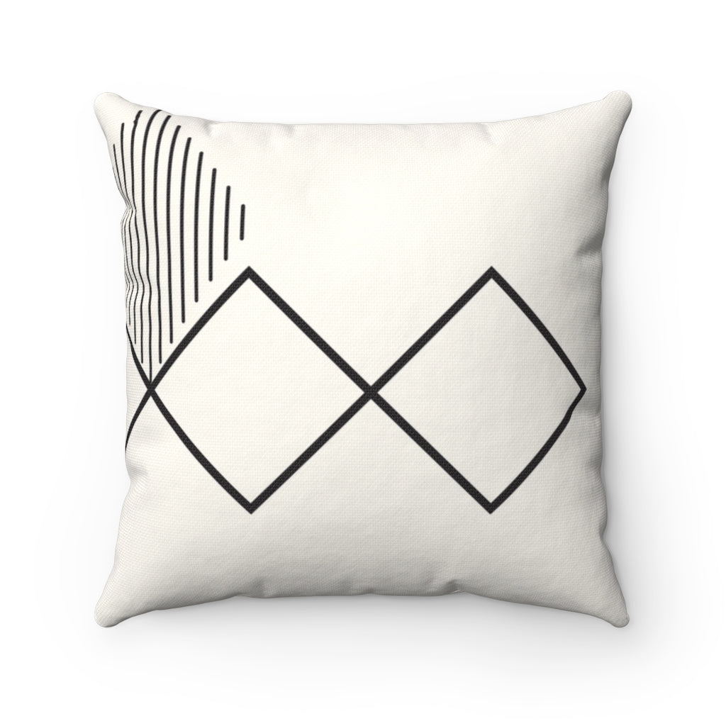 Abstract Diamond Lines Cushion - Home Decor Accent in 4 Different Sizes