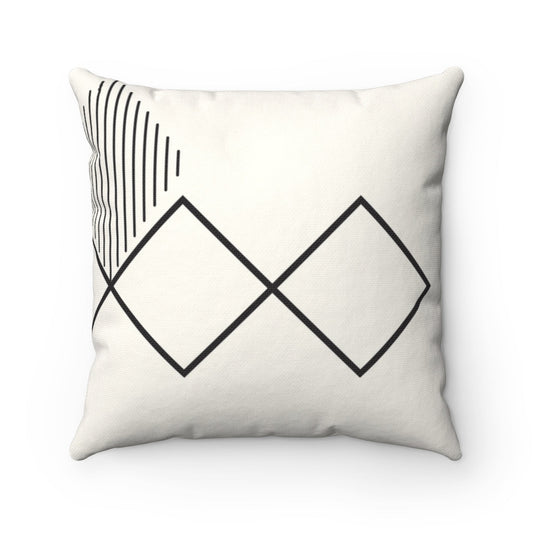 Abstract Diamond Lines Cushion - Home Decor Accent in 4 Different Sizes