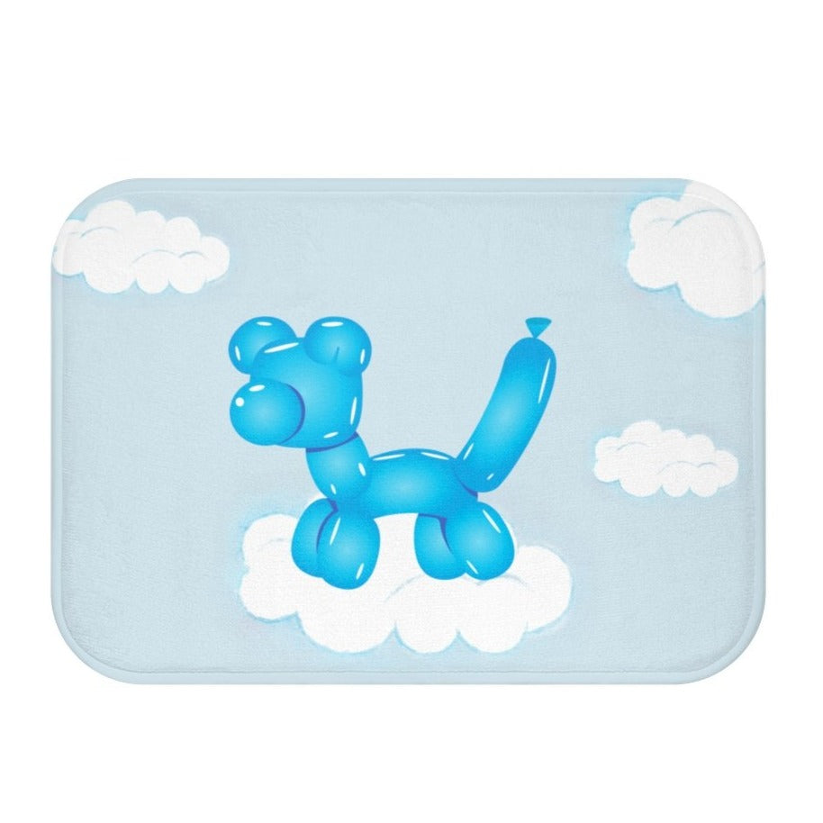Balloon Canine on Sky Bath Mat