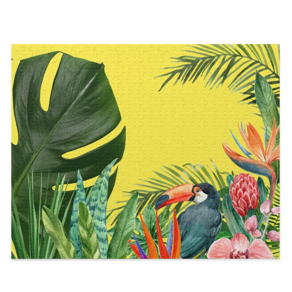 500-Piece Tropical Toucan Jigsaw Puzzle: A Distinct and Clear Core Description
