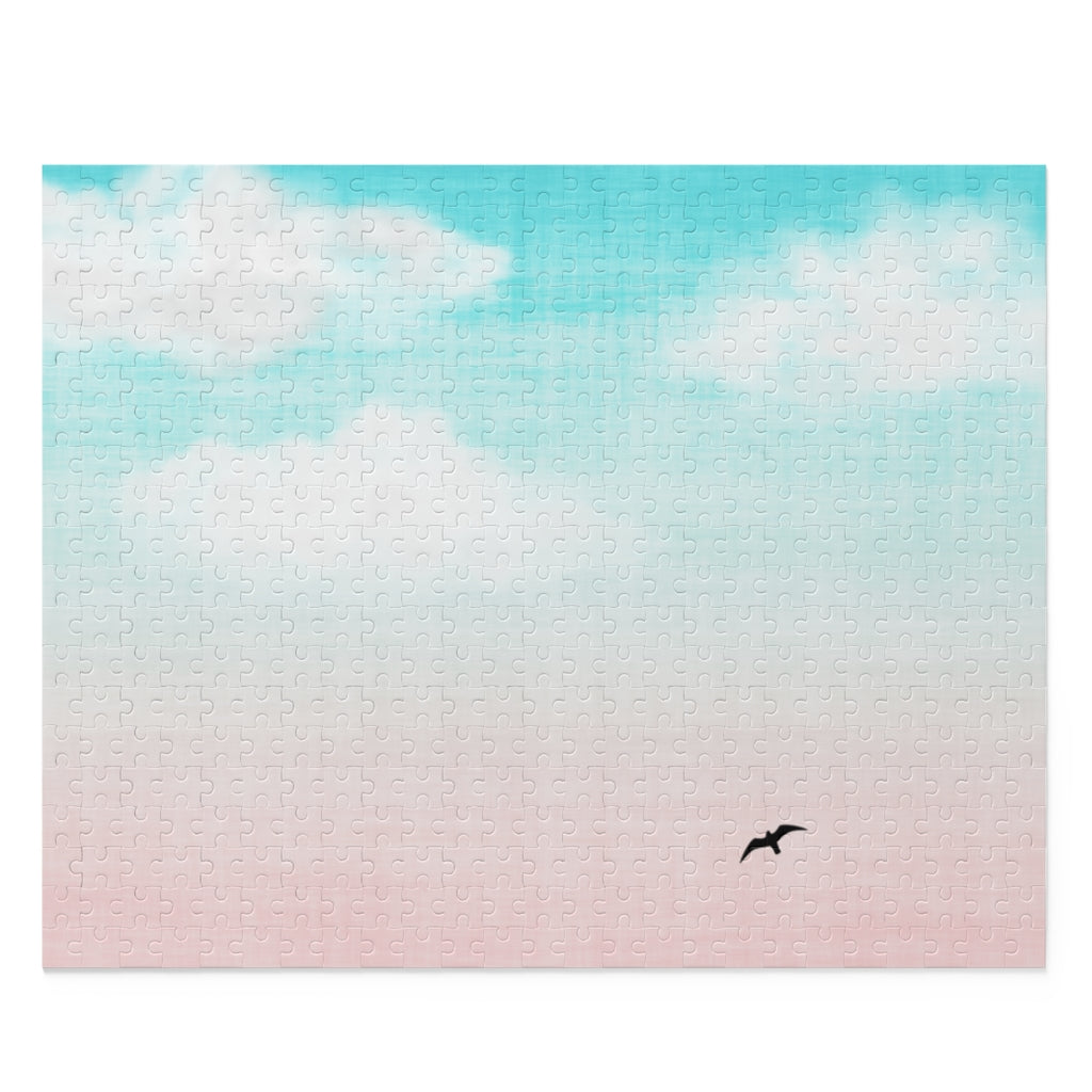 500-Piece Puzzle Featuring a Flying Bird in the Sky