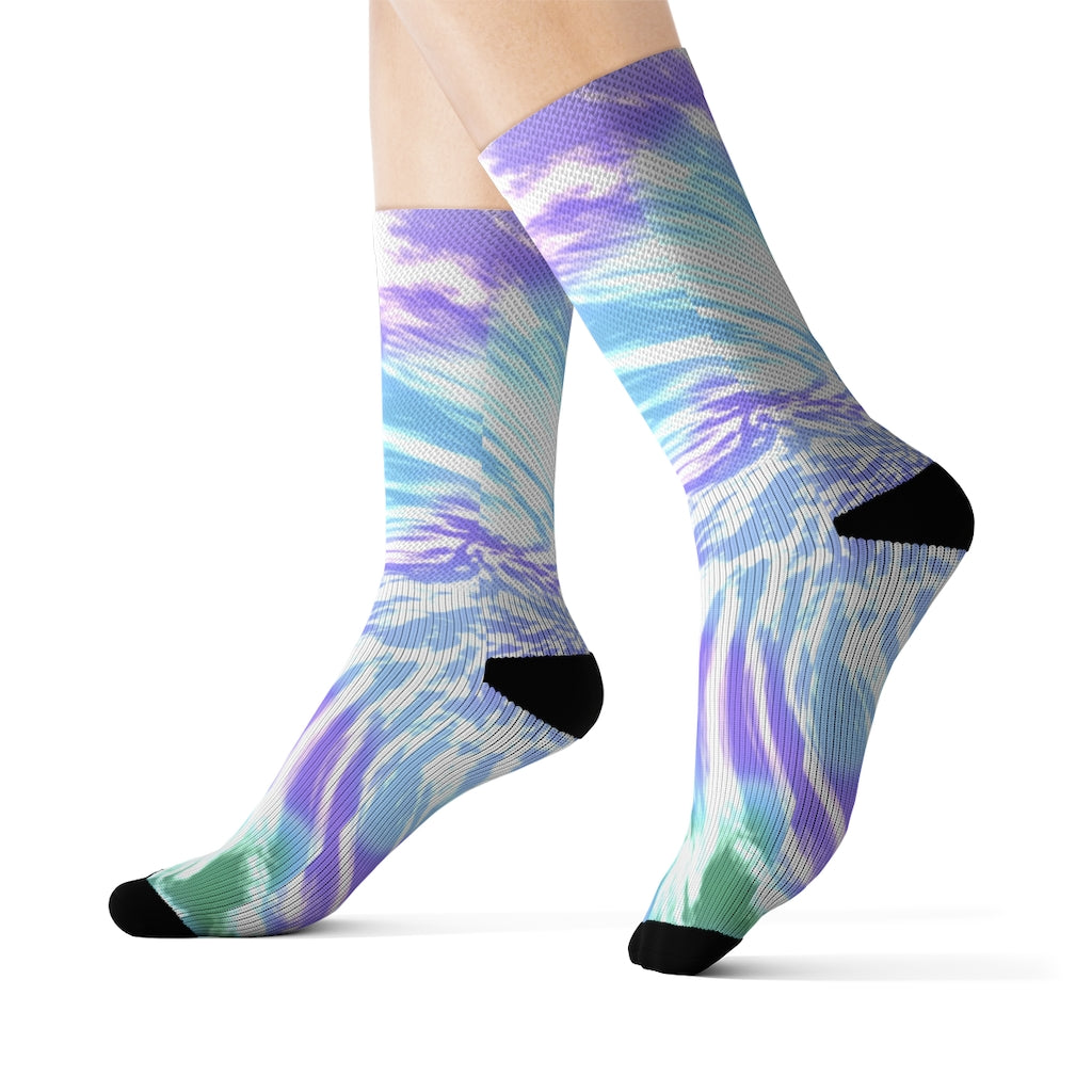 Vibrant Lavender Patterned Socks