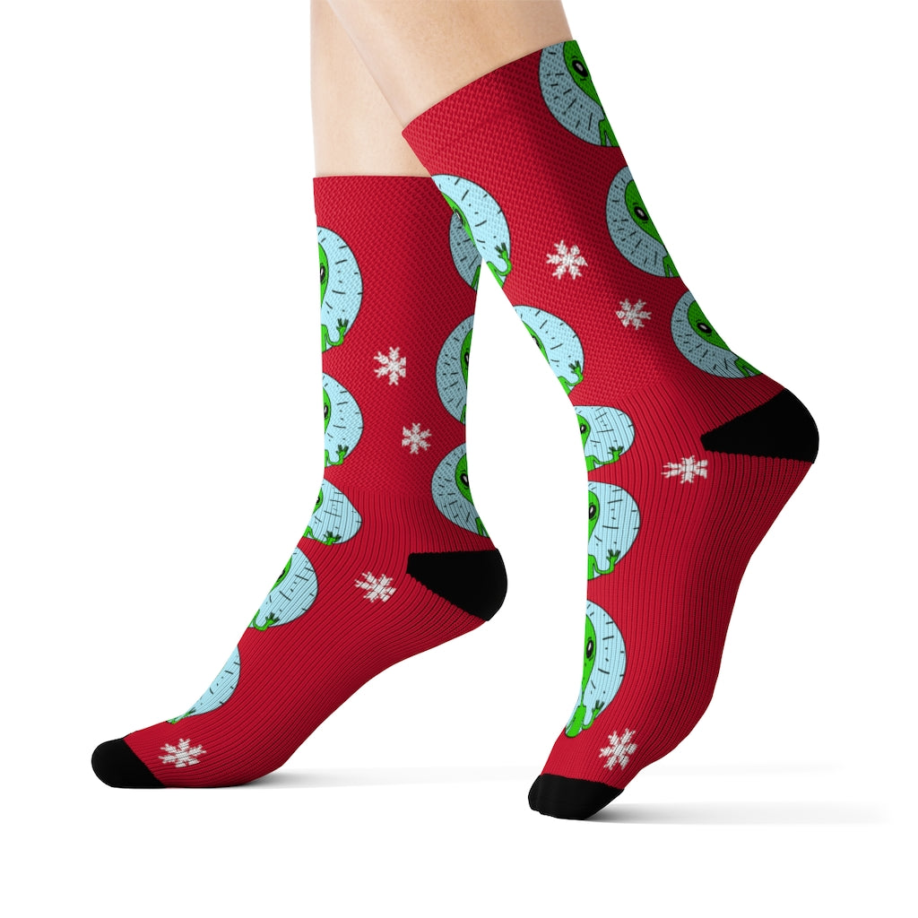 Bizarre Extraterrestrial Socks for Vacation