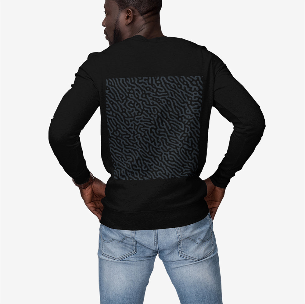 Men's Swirled Back Design Sweatshirt