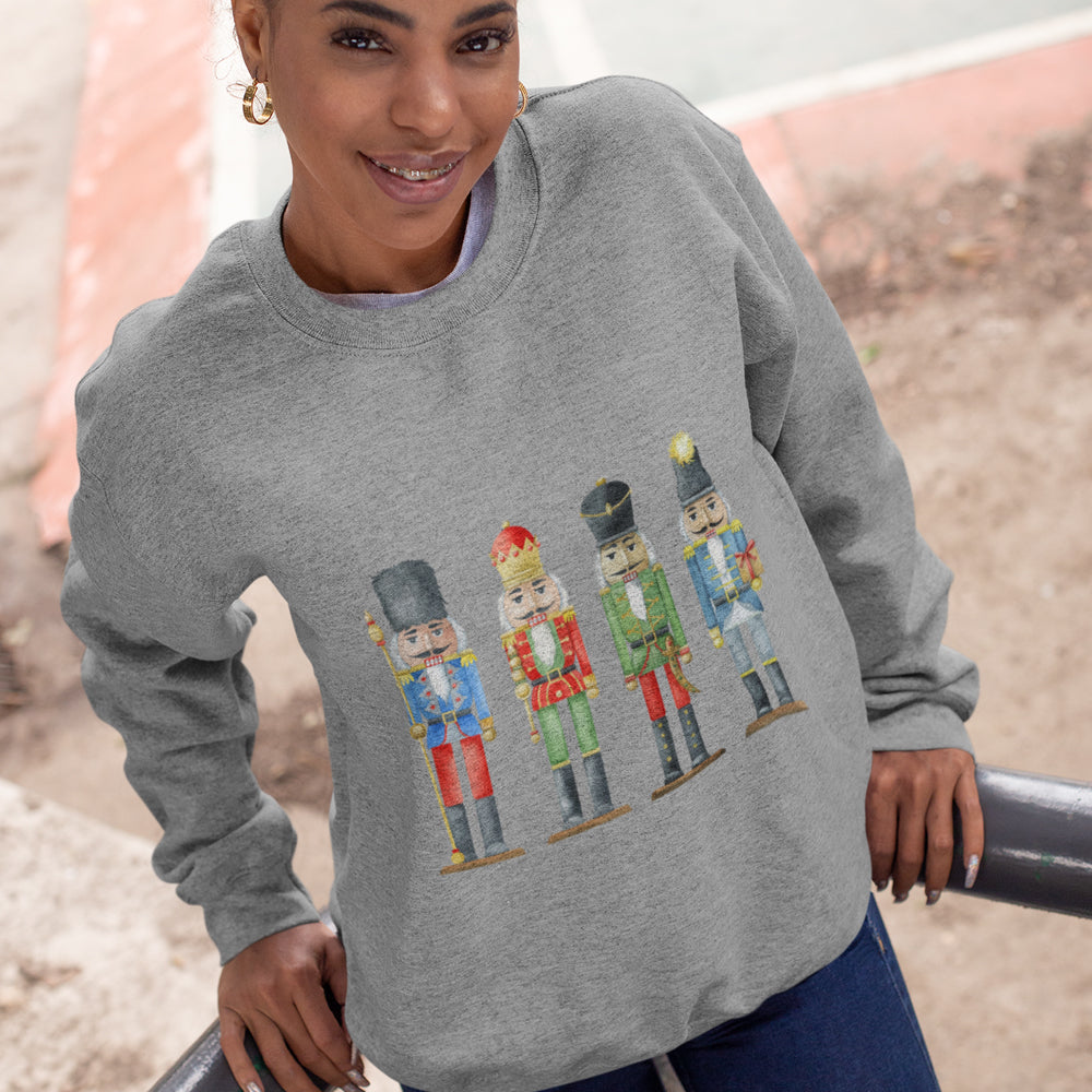 Nutcracker Toy Soldiers Sweatshirt for Women