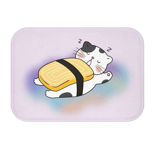 Adorable Feline Sushi Bath Mat