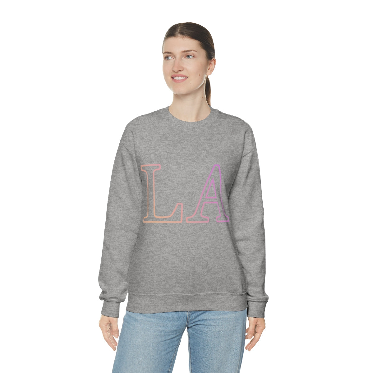 Gradient Crewneck Sweatshirt for Women