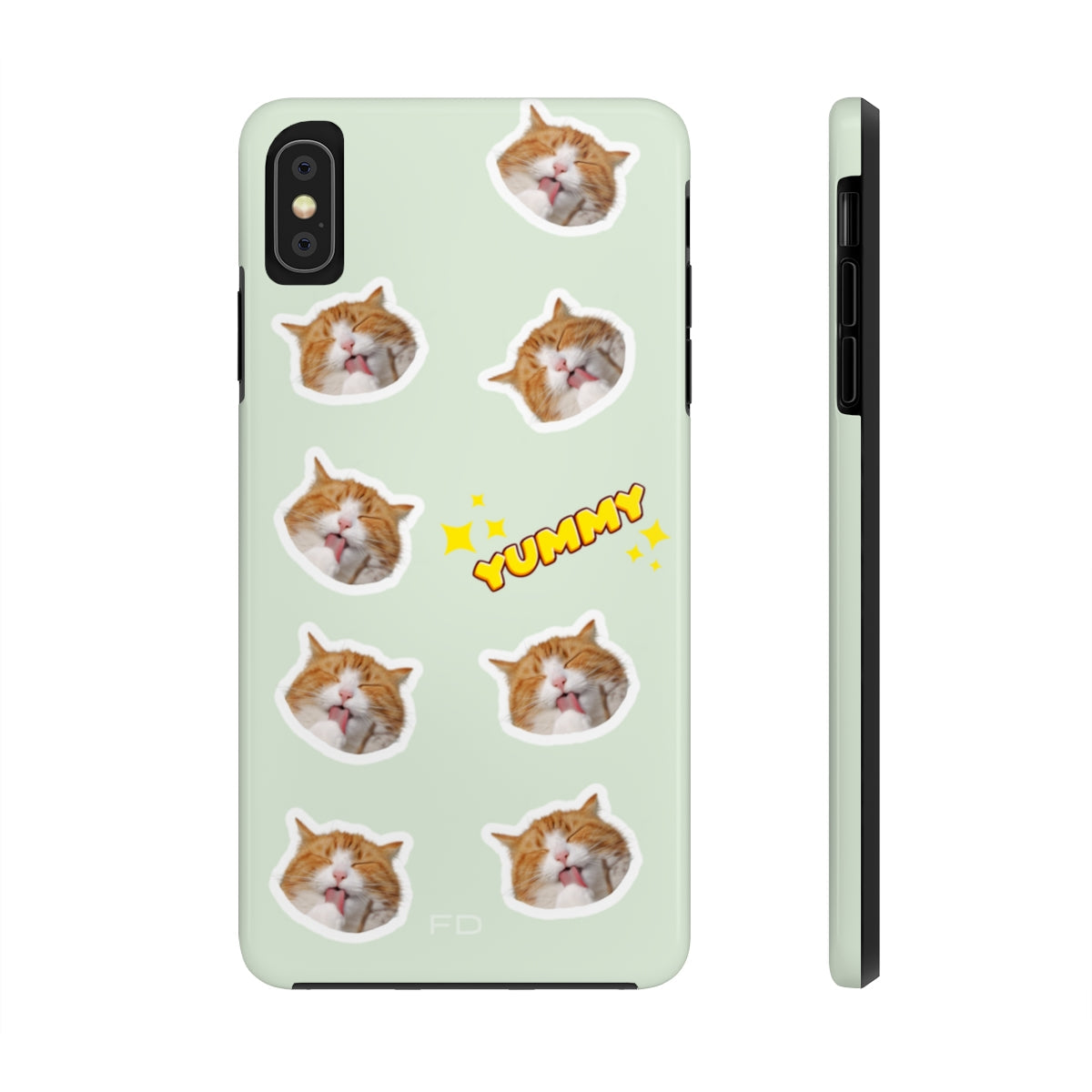 Yummy Feline Durable iPhone Case with Wireless Charging