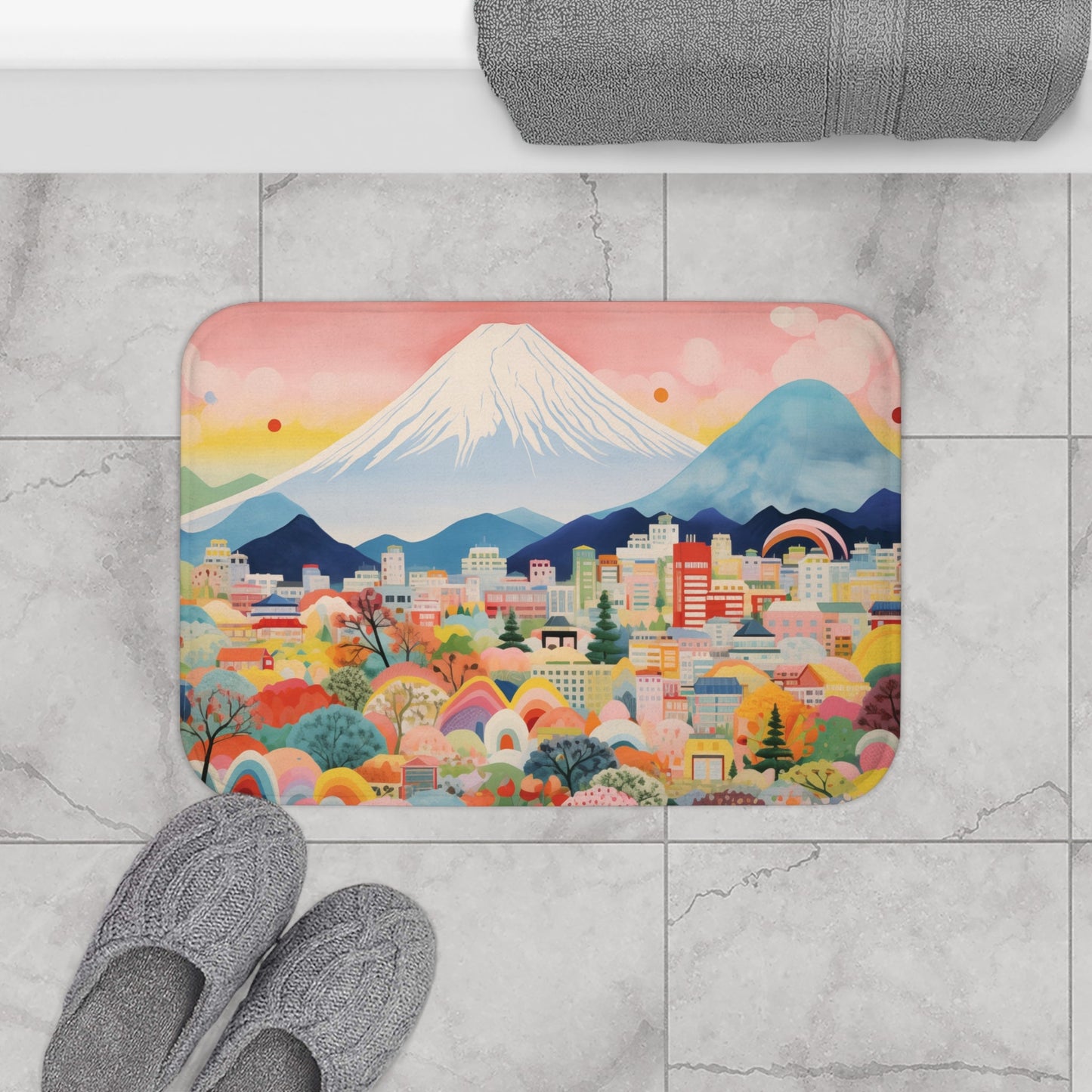 Skyline Bath Mat - Mount Fuji Edition