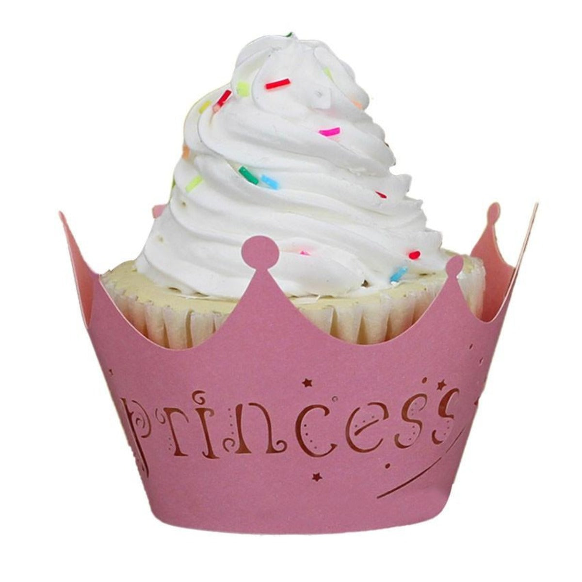 Lace Cupcake Muffin Wrapper - 100 pcs - Imperial Crown Design - Laser Cut