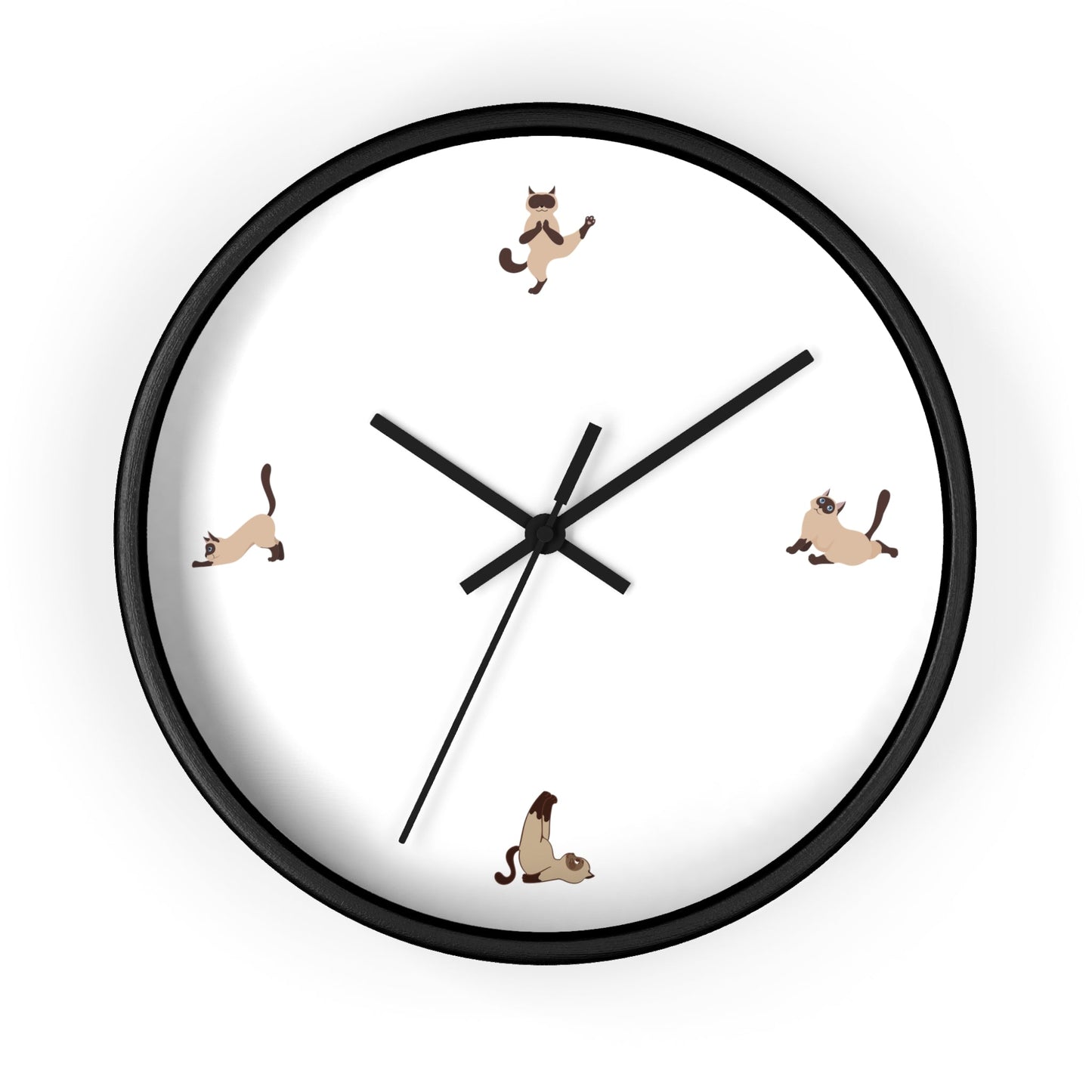 Yoga Cat Wall Clock