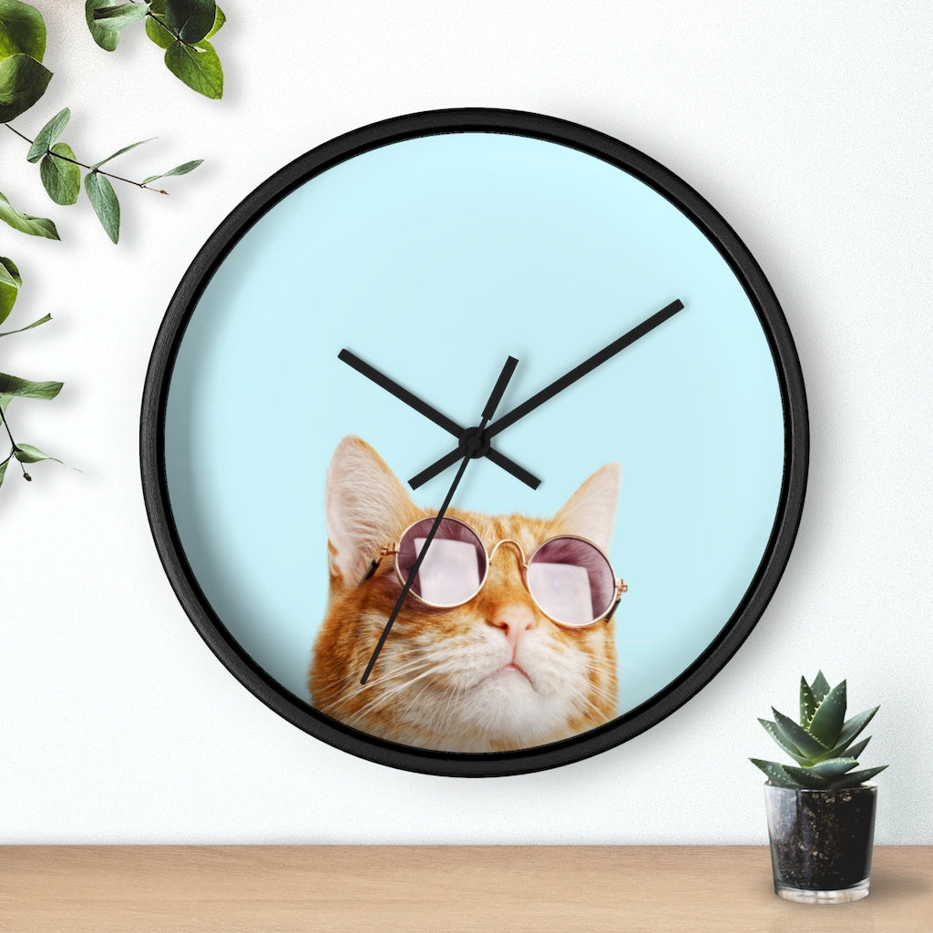 The Right Cat Wall Clock