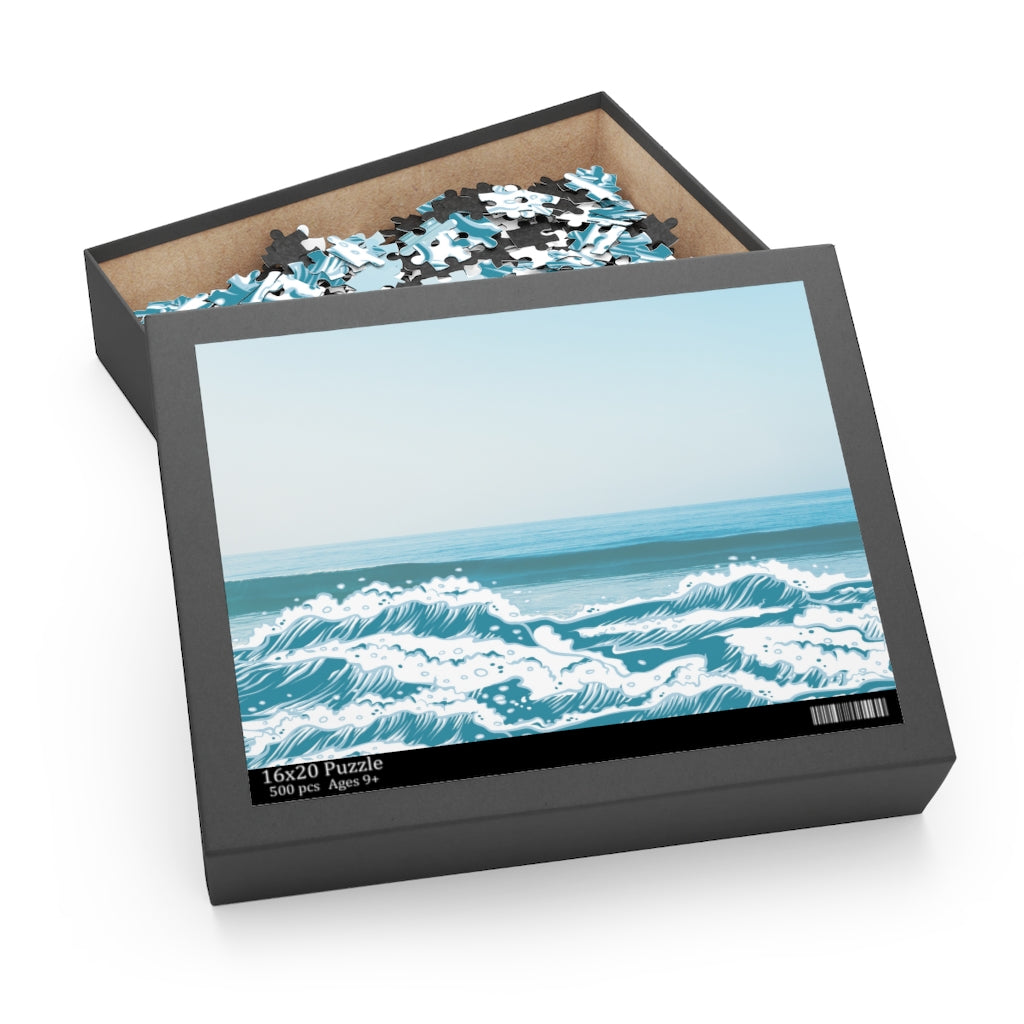 500-Piece Ocean Waves Puzzle for Beach Enthusiasts