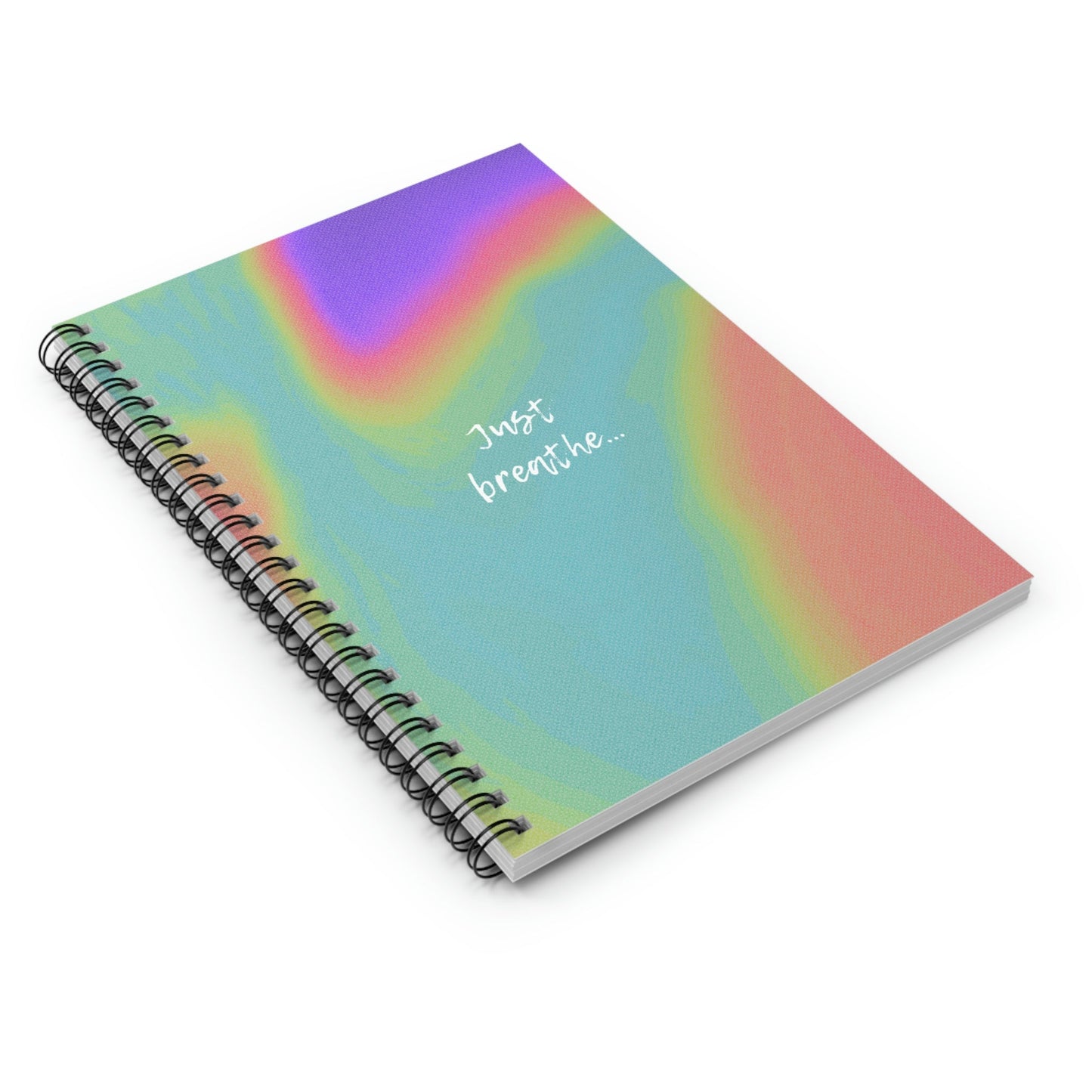 Spiral Notebook with Inspirational Breathing Quote