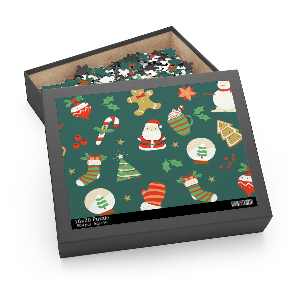 500-Piece Puzzle - Vintage Christmas Scene