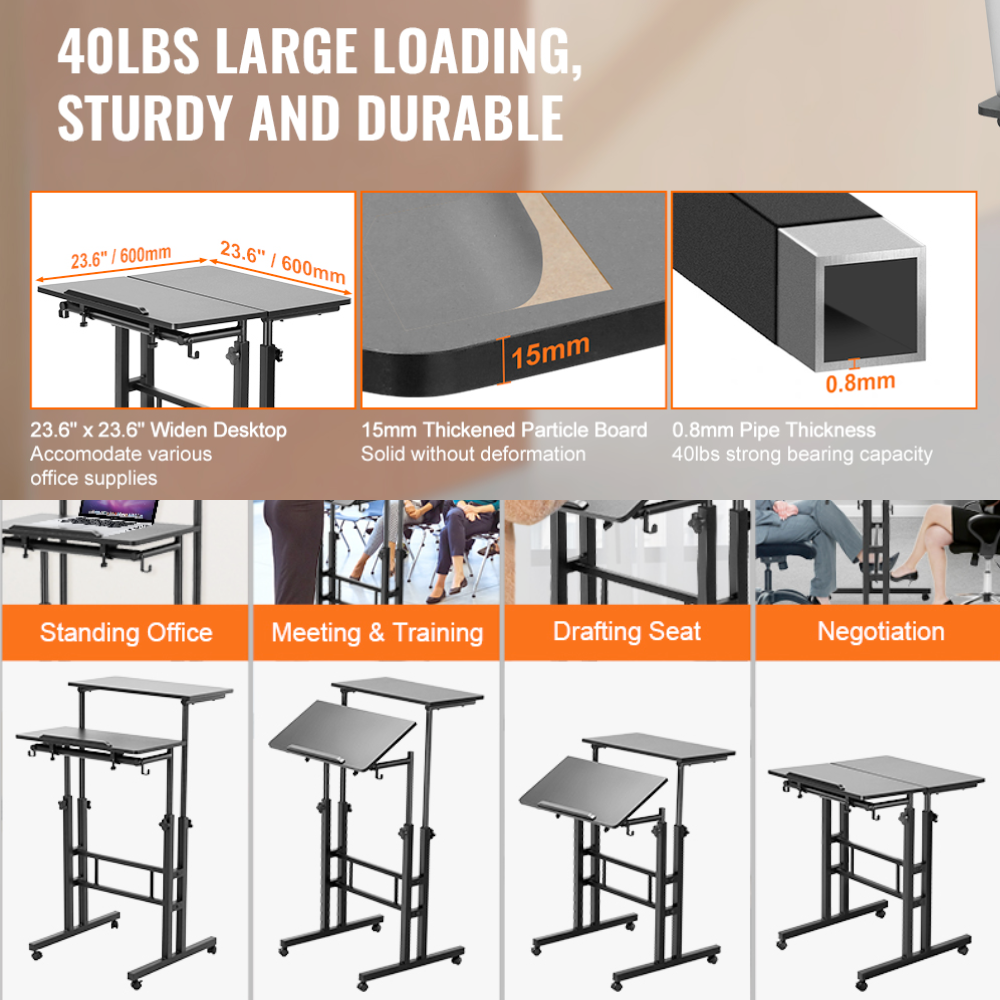 Adjustable Laptop Stand with Versatile Functionality
