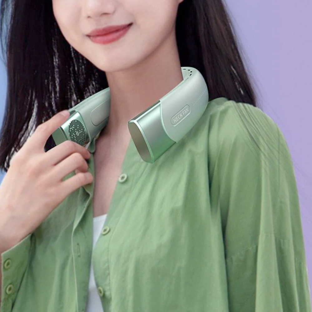 5-Speed Portable Neck Fan for Cooling On-the-Go