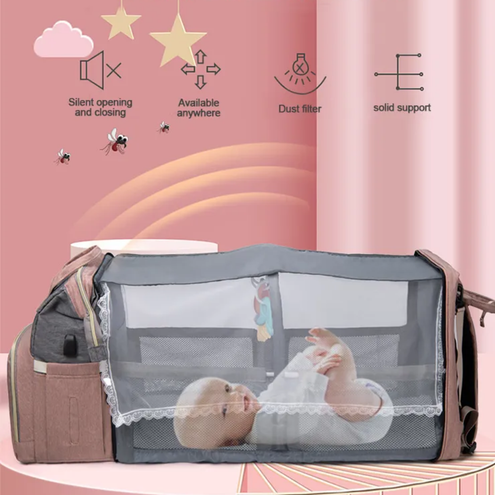 Versatile Diaper Tote with Enhanced Play Mode