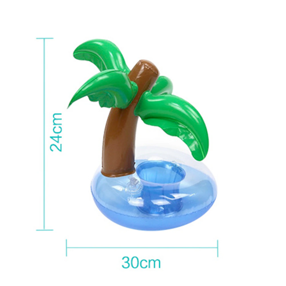 Palm Tree Inflatable Drink Holder for Pool Use