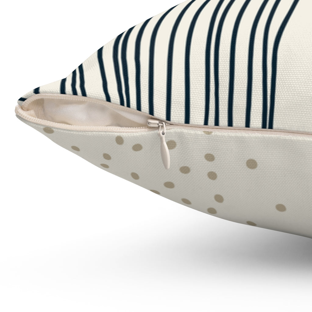 Vertical Black Striped Abstract Pillow for Stylish Home Decor - Available in 4 Sizes