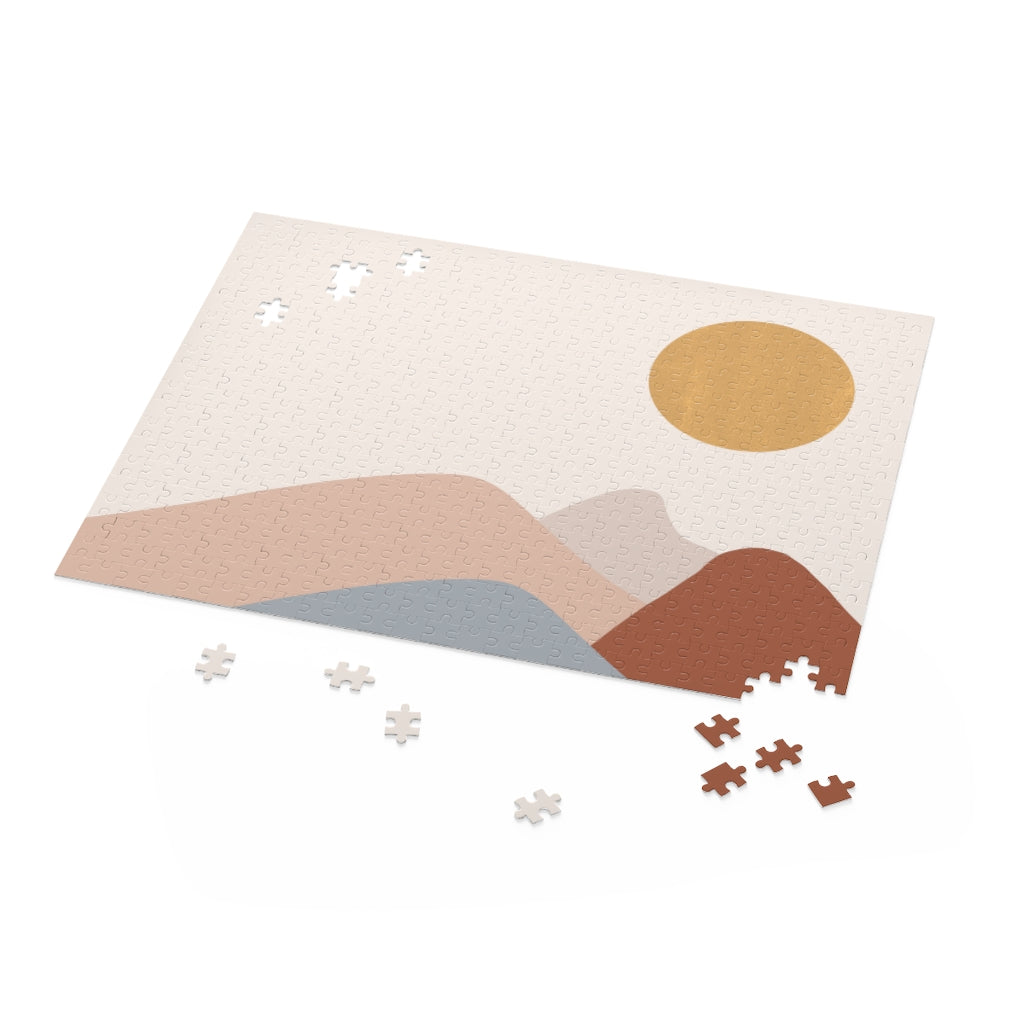 500-Piece Puzzle Featuring a Gorgeous Sun Design