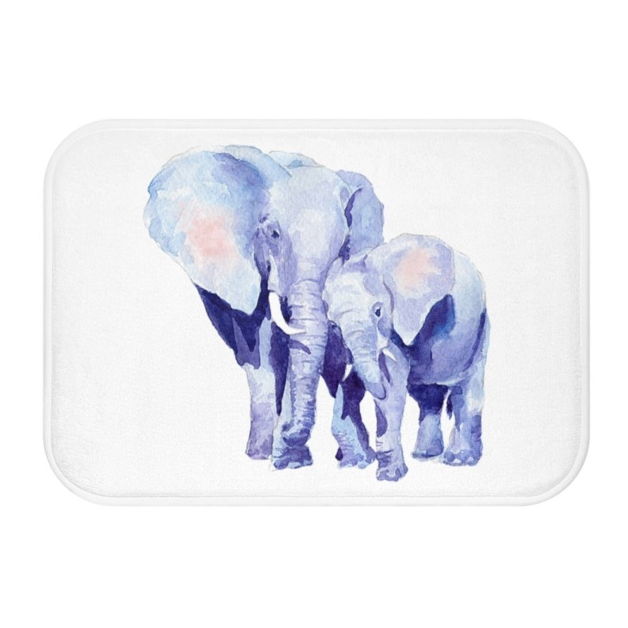 Auspicious Elephant Bath Mat for Mother and Baby Home Decor
