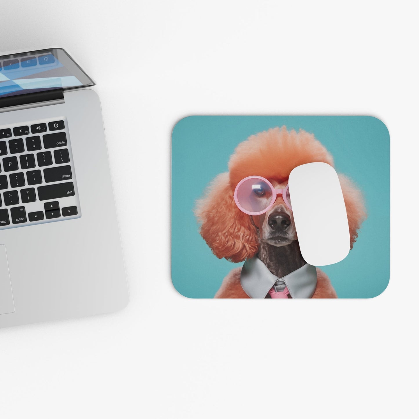 Cool Canine in Sunglasses Mouse Mat