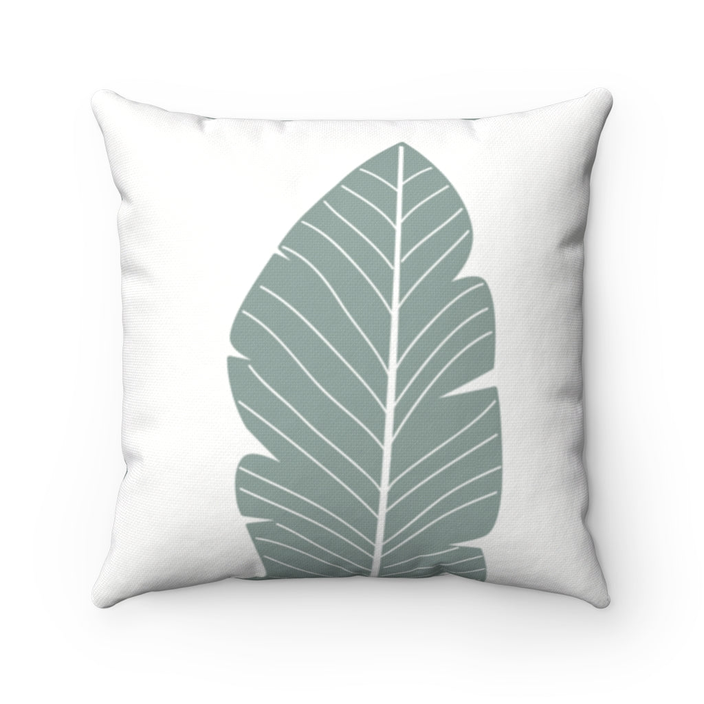 Abstract Verdant Leaf Reversible Pillow - 4 Size Options
