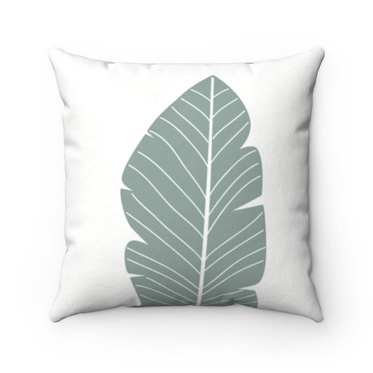 Abstract Verdant Leaf Reversible Pillow - 4 Size Options