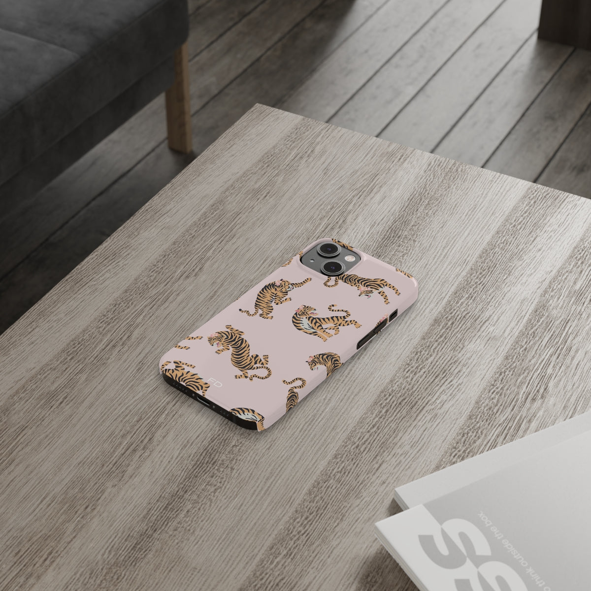 Slim iPhone Case featuring Leopard and Roses Design