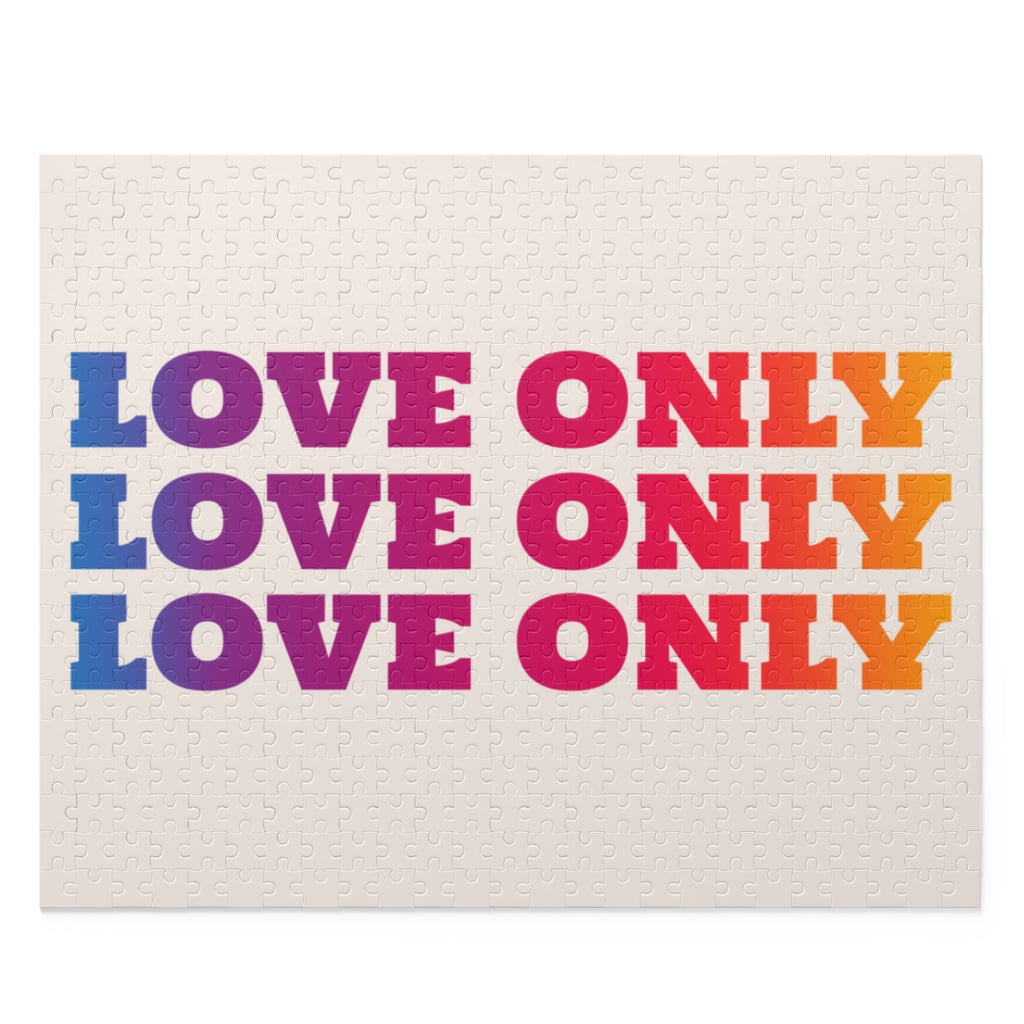 500-Piece Puzzle Featuring Artistic Images of Love Only