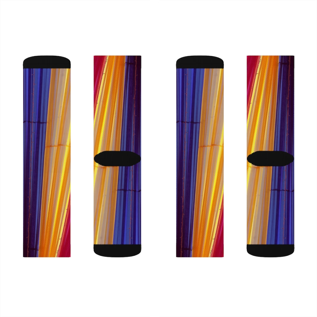 Vibrant Striped Playful Socks