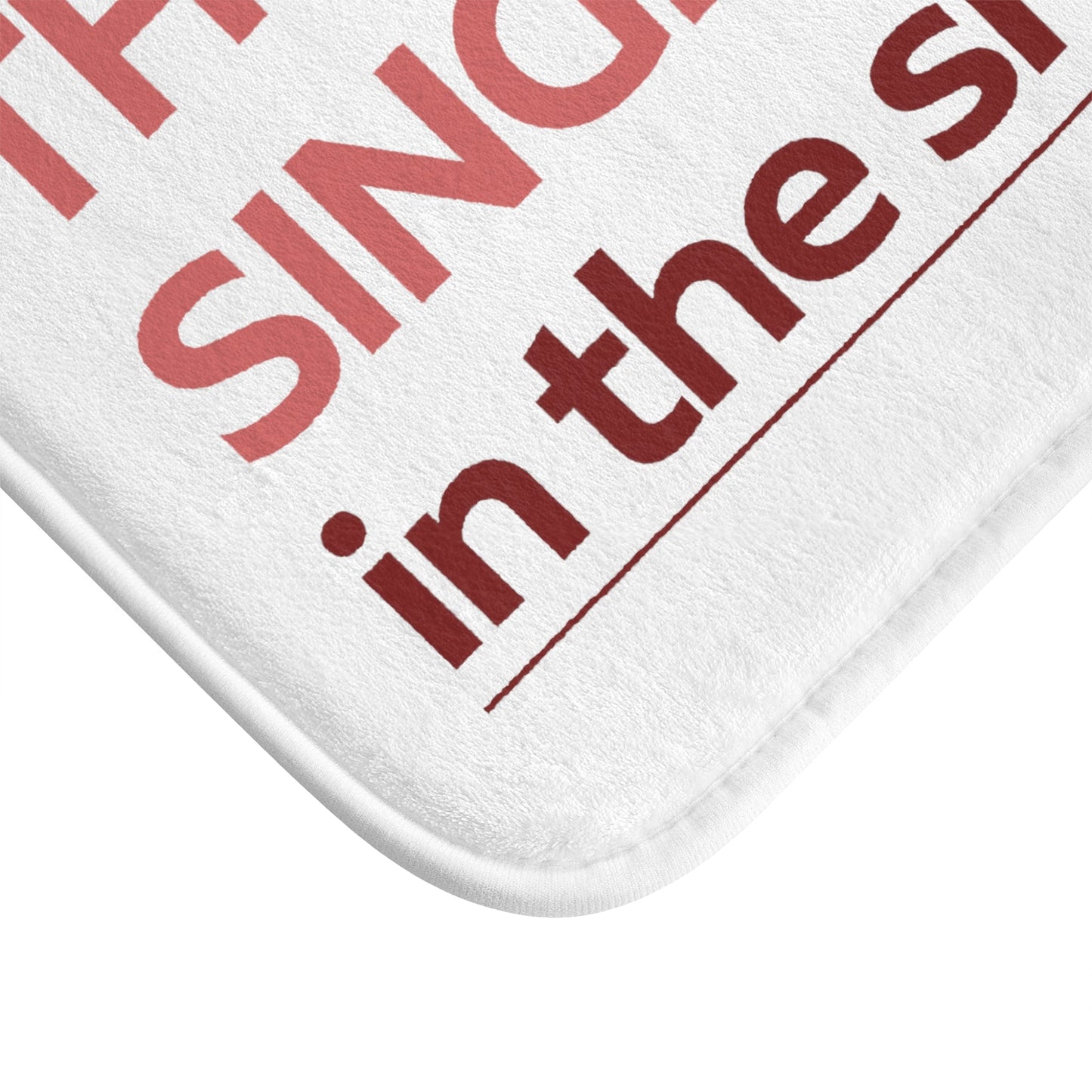 The Top Vocalist Shower Red Bath Mat
