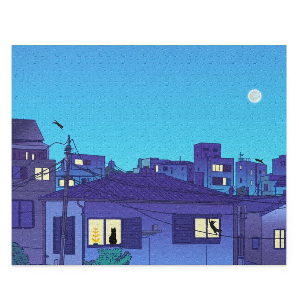 500-Piece Puzzle Featuring Urban Felines