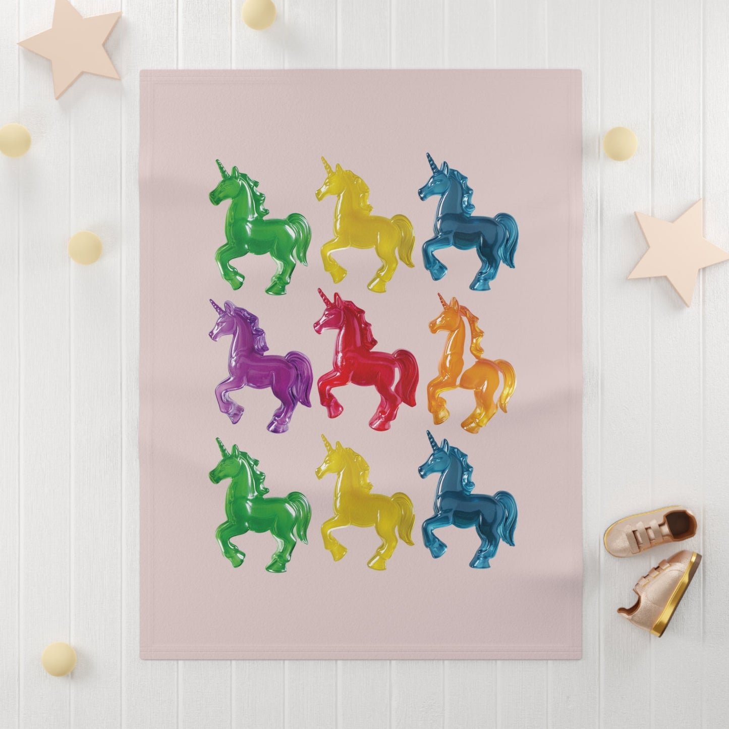 Soft Fleece Baby Blanket with Delightful Unicorn Design