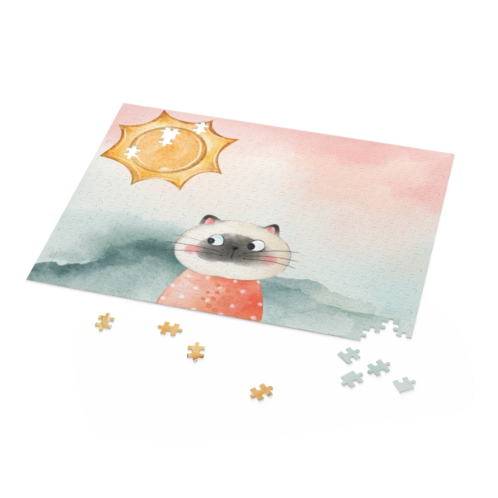500-Piece Puzzle: Start Your Day with Your Feline Friend
