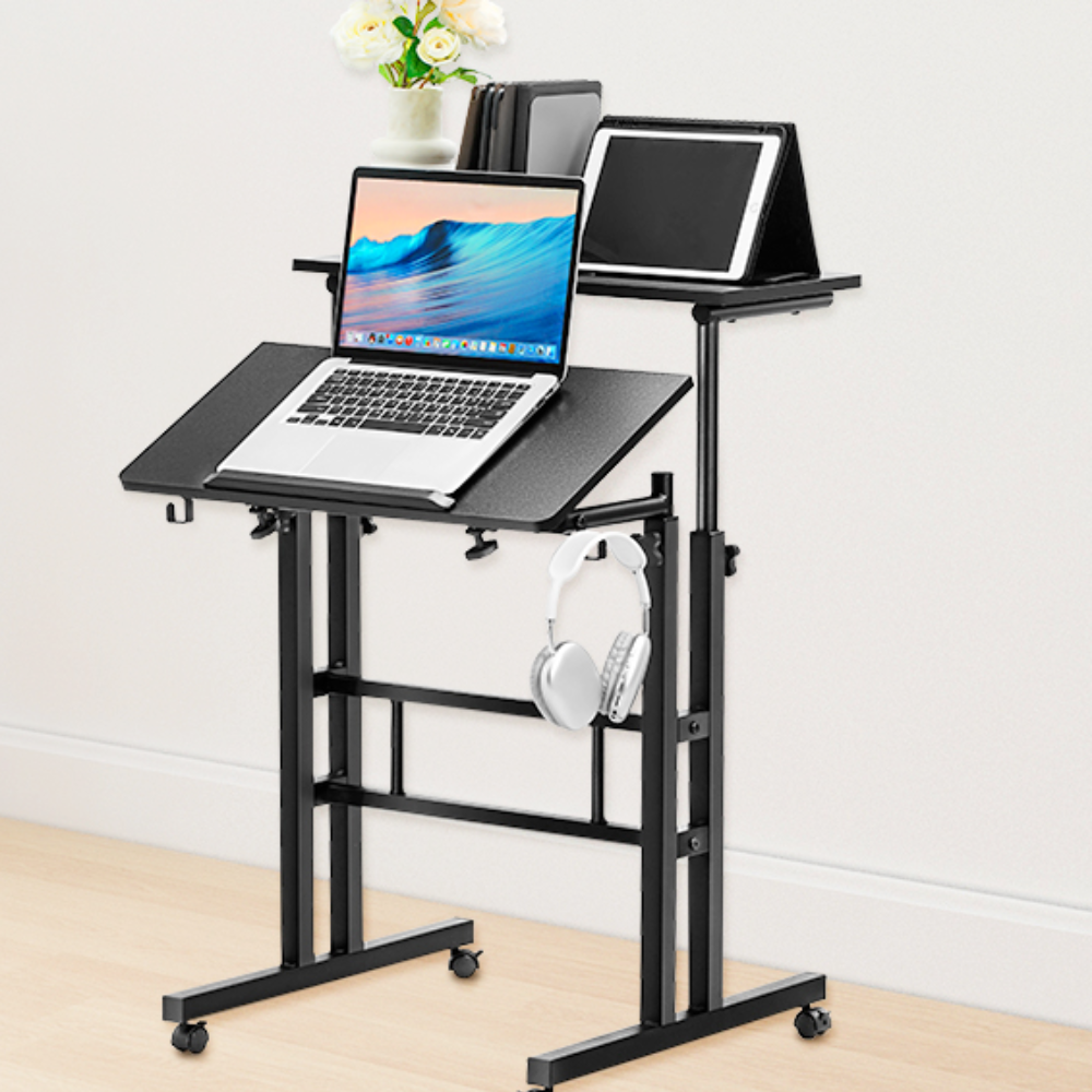 Adjustable Laptop Stand with Versatile Functionality