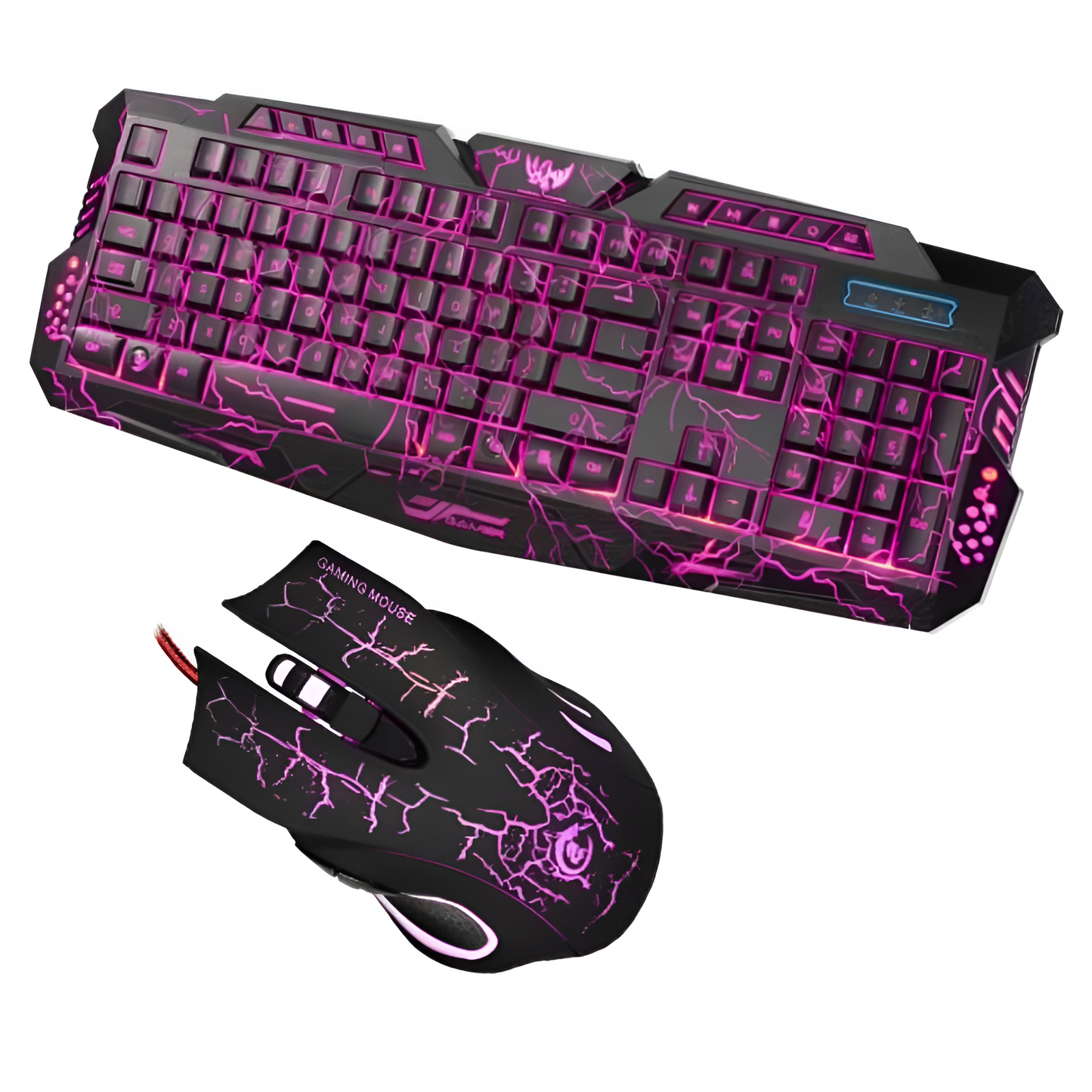 2.4G Gaming Keyboard and Mouse Set - Enhanced Thunderstorm Experience