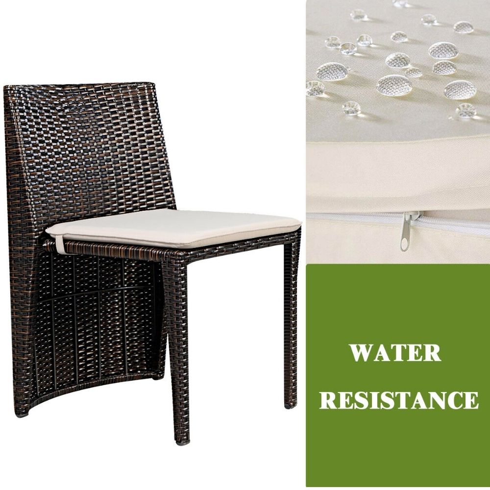 3 Piece Wicker Outdoor Patio Furniture Set