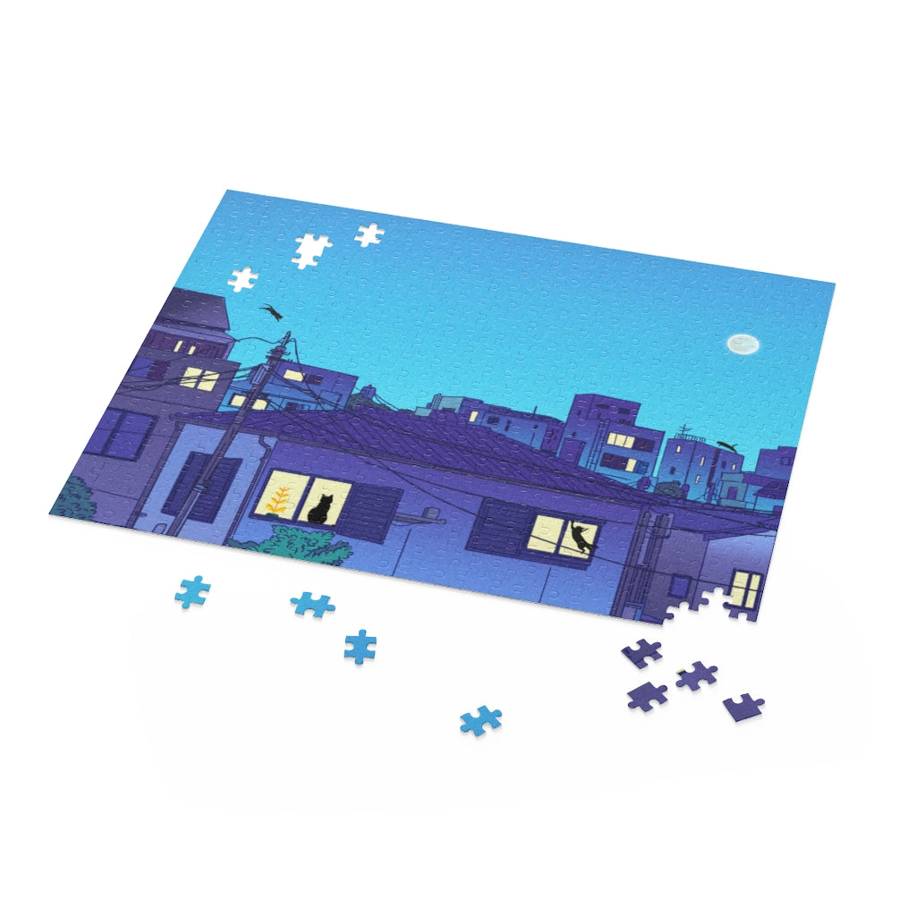500-Piece Puzzle Featuring Urban Felines