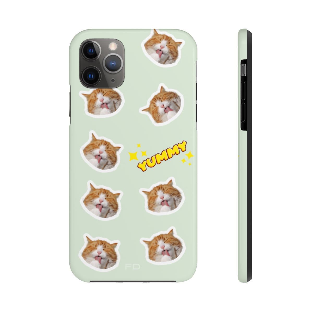 Yummy Feline Durable iPhone Case with Wireless Charging