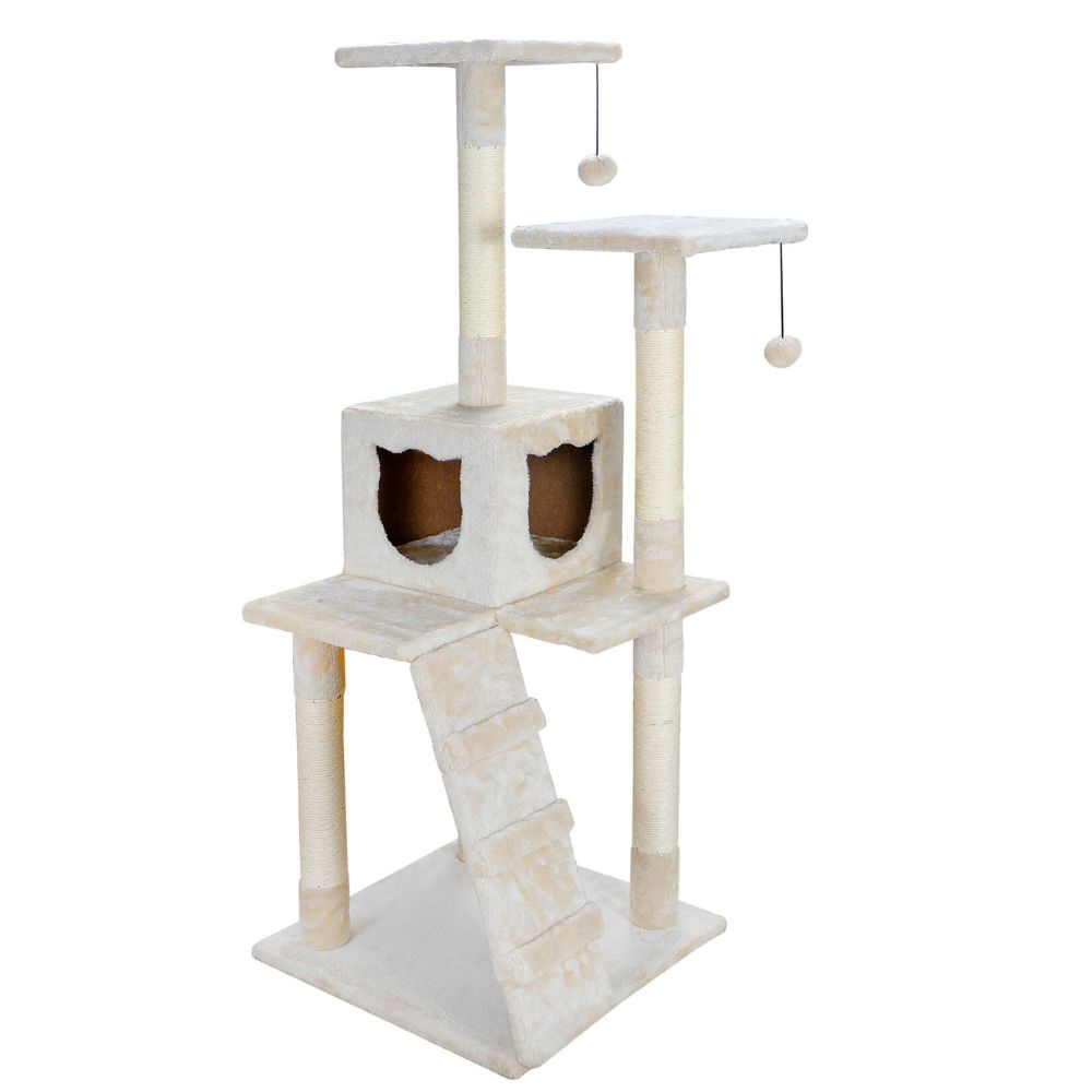 Scratching Post Cat Tree with Climbing Steps