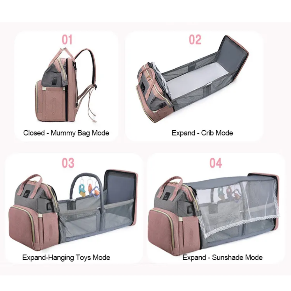 Versatile Diaper Tote with Enhanced Play Mode