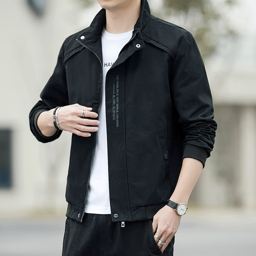 Short High Collar Men's Jacket